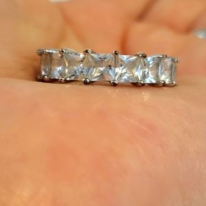 Cubic zirconia Eternity ring